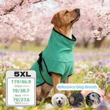 BJAYPET 带帽保暖内衬宠物卫衣，加厚保暖狗狗衣服，纯色，适合小型/中型/大型犬（四脚衣服请参考背长） - 彩色 - 查看 40