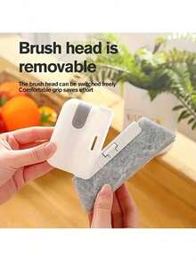 1pc Window Groove Cleaning Brush, Window Track Crevice Cleaner, Random Color - Grey - View 8