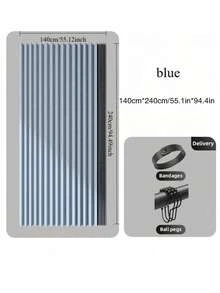 1pc Foldable Curtain Partition Without Rod, All-Season Decorative Hanging Cloth Divider, Suitable For Rental Home Bed, High-End, Applicable For Living Room, Bedroom Windows And Other Scenarios