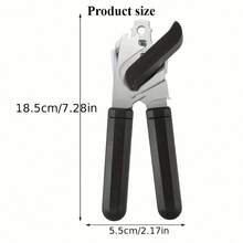 3-In-1 Stainless Steel Can Opener - Easy Grip, Durable And Multifunctional Manual Kitchen Tool, Effortless Opening - View 3