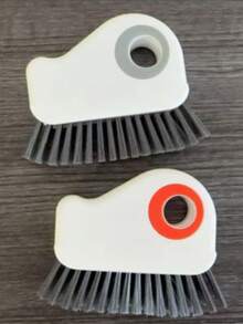 1 件装多色二合一窗槽及边角清洁器,配有可拆卸刷头 - 重型塑料踢脚线清洁器,适用于室内外,符合人体工程学的手柄设计,方便清洁窗台和玻璃轨道 - 彩色 - 查看 11