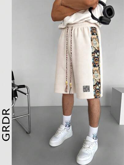 Pantalones cortos tipo bermuda casuales y sueltos, con textura de gofre, cintura elástica, de largo medio relajado para deportes, reuniones, uso casual, transpirables, adecuados como regalo para novio/esposo