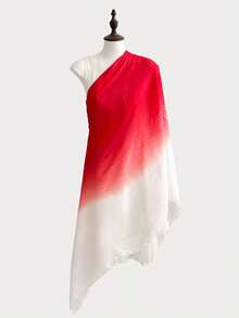 FADZOYLE 1 chiếc khăn choàng kẻ sọc ombre, đa năng cho mọi mùa, ấm áp vào mùa đông, che nắng mùa hè, thiết kế dài độc đáo, phù hợp cho mặc hàng ngày, váy dự tiệc, đám cưới, áo choàng, lớp lót, khăn che mặt cho phụ nữ, lễ hội, cầu nguyện và hành hương, khăn trùm đầu Hồi giáo mềm mại, cỡ lớn, váy dạ hội, tiệc tùng, du lịch, phụ kiện quà tặng - Nhiều màu - Xem 7