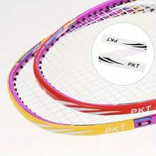 2 piezas Protectores de cabezal de raqueta de bádminton, cinta de protección de raqueta, ultraligera y resistente al desgaste, antidesprendimiento, pegatinas antirrotura de cuerdas para el marco de la raqueta - Multicolor - Ver 8