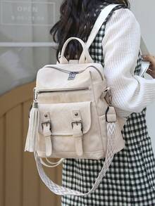 Chất liệu giả da | Khóa đôi trang trí * Dung tích lớn tiện dụng, tôn lên vẻ đẹp cổ điển của việc di chuyển trong đô thị - Dây đeo vai/tay cầm có thể điều chỉnh, người bạn đồng hành đa năng cho việc đi lại hàng ngày và những chuyến đi ngắn, hai cách mang. - Nhiều màu - Xem 9