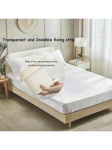 4个床单固定器，带锁扣，耐用床单角固定器，安装简便，适用于各种尺寸的床垫，牢固固定床单。 - 灰色 - 查看 4