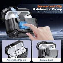 Funda Rudo para Apple  Pro 2, con Cerradura de , Capacidad Imántica, Soporte para Teléfono Móvil, Protección contra Caídas, Arañazos y Polvo, con Kit de Limpieza,36995448 - Color caoba - Ver 6