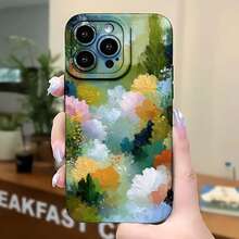 2026 nueva funda de teléfono esmerilada, diseño de impresión floral para  17 14 Pro Max,  17 13 Pro,  17 12, protector de teléfono  Galaxy S23 S22 S21, regalo de funda de teléfono para pareja, regalo de vacaciones para novio y novia - Negro - Ver 5