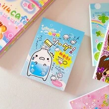 可爱的昭和复古风格便签本，不粘手，适合剪贴簿使用的便签纸 - 彩色 - 查看 11