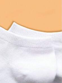 20 Pairs Women's Solid Color Ankle Socks - White - View 3