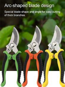 Professional Stainless Steel Pruning Shears - Manual Garden Pruners For Landscaping, Durable And Sharp Bypass Pruning Shears, No Electricity Required - Multicolor - View 1