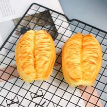 1pc Soft Slow Rebound Bread Food Prop Model Croissant Bread, PU Material Sample Display