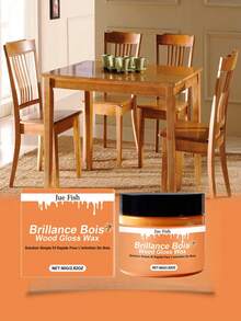 Juue FISH 80g Wood Care Polishing Beeswax Wooden Furniture Renovation New Bright Decontaminization Polishing Household Beeswax Natural Polishing Wax B - Polishing And Nourishing Wood And Leather Furniture. Suitable For Wooden Furniture, Leather, And Car Seats. - 80g - View 3