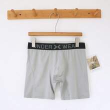 1/3/6件装透气网眼字母印花男士拳击短裤，采用高弹涤纶面料，亲肤舒适，时尚，速干透气，可爱俏皮，适合跑步、球类运动及全年各种活动。 - 彩色 - 查看 3