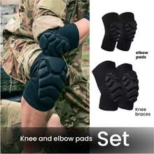 Breathable Foam Sports Knee Pads & Elbow Pads, Suitable For Sports: Football, Basketball, Volleyball, Hiking, Camping, Fitness Equipment, Healthcare Massage, Cycling, Winter Sports, Extreme Challenges, Martial Arts, Ping-Pong, Badminton, Tennis, And Other Ball Games - Multicolor - View 12