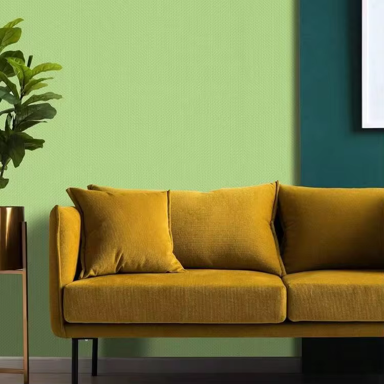 1 Roll Of Vinyl Self-Adhesive Wallpaper-Easy To Tear And Stick, Waterproof, Removable-Instantly Change The Living Room, Kitchen, Bedroom, Dormitory-Durable Furniture Renovation-Fashionable Green Contact Paper - Green - View 5