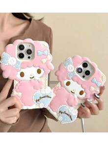 [Thương hiệu Saniro] Ốp điện thoại silicon chống nước, chống sốc hình nhân vật hoạt hình Sanrio Pink Melody, dễ thương và thời trang, tương thích với dòng 17, 11/12/12 Pro, 13/14/15, 13 Pro/14 Pro/15 Pro, 12 Pro Max/13 Pro Max/14 Pro Max/15 Pro Max, 16, 16 Pro, 16 Pro Max, 17, 17 Pro, 17 Pro Max - Hồng - Xem 2