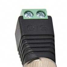 BNC Male Connector Screw Terminal Coax Video Balun Adapter - Negro - Ver 9