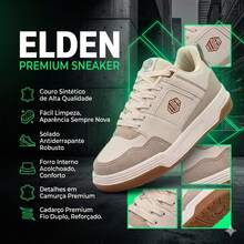 Elden Men's Casual Original Sneaker Street Skate Shoes E1457 - 米色 - 查看 2