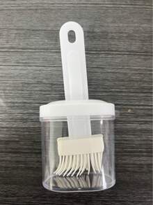 1pc Plastic Oil Brush With Built-In Oil Reservoir - Ergonomic Handle Design For Even Oiling, Easy To Use - Suitable For Kitchen, Grilling, Camping And Outdoor Cooking Scenarios. Fashionable Appearance, Semi-Transparent Structure Made Of High Refractive Index Polymer Material. - Multicolor - View 15