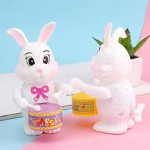 1pc Random Color Clockwork Drumming Rabbit Toy - Multicolor - View 5