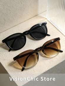 2 Pairs Women's Classic Fashion Square Frame Glasses, Retro Elegant Luxury High-Quality Glasses Suitable For All Face Shapes, Applicable For Daily Life, Outdoor, Vacation, Driving, Travel, Party, Beach, All Seasons - Multicolor - View 4