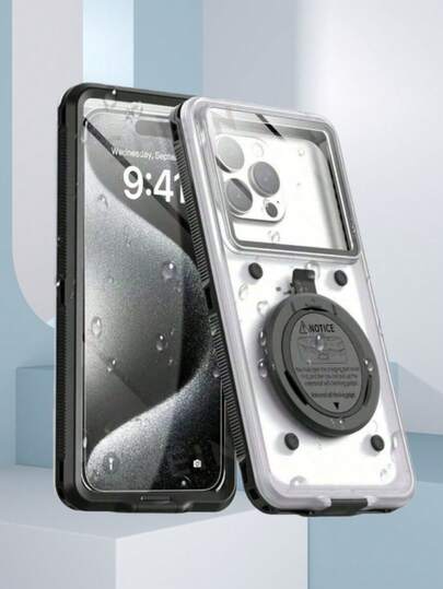 1pc New Popular 6.9 Inch Universal Waterproof Phone Case - Touchscreen With Stand, Shock & Drop Proof - Fits All Smartphones - Perfect Gift For Water Sports Enthusiasts