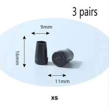 6个/3双装高跟鞋保护垫替换鞋跟头，静音减震耐磨鞋跟修复垫，适用于细高跟鞋，隔热，适合闺蜜节、送给小狗、嘉年华、派对装饰、鞋子、春夏精选、伴娘礼物、房间、卧室装饰、海滩、旅行、男士、女士、度假、妇女节、旅行必备、婚礼回礼、Y2K、卧室、女性汽车配件、厨房装饰、可爱小物、母亲节礼物、卧室装饰、花园、厨房装饰、夏季、海滩、旅行必备、房间装饰、软萌玩具、毕业季、鞋架、收纳神器、户外、花园、旅行必备、便携式、海滩必备、毕业季、毕业典礼、毕业典礼、毕业礼物、毕业赠礼、毕业礼物、毕业致辞，祝贺毕业，恭喜毕业生，优秀毕业生，毕业典礼，毕业聚会 - 黑色3雙裝 - 查看 6