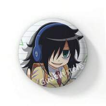 58mm 新款趣味动漫《丧女》黑木智子后室徽章胸针，动漫抱枕胸针，包包配饰装饰，朋友礼物，圣诞风格 - 58 mm - 查看 25