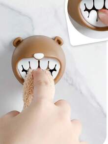 New Bear-Shaped Towel Rack, Bathroom Towel Hook, Kitchen Dishcloth Hanger, Face Towel Hook, Dish Rag Storage Rack - Multicolor - View 6