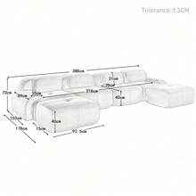 Sofas & Couches - Beige + Corduroy + 4 Seat - View 11