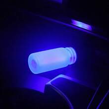 Accesorios para automóvil Luz ambiente de control táctil Botella de vidrio cerámico LED Luz nocturna romántica mini multiescena con sensor táctil USB, lámpara de mesita de noche para interiores y exteriores, disponible en blanco, azul, rojo, morado, rosa, verde, amarillo - Luz ambiental USB (esmerilada) - Ver 16