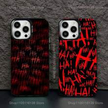 Funda de teléfono Crazy J-joker Smile Grotesque para 17,16,15,14,13,12,11,Pro,Max,Plus,E, anticaída, parachoques negro - z7 - Ver 1