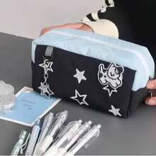 3 hộp đựng bút hình bánh phô mai muối biển và khoai môn Sanrio mới, túi đựng văn phòng phẩm họa tiết ngôi sao kiểu Hàn Quốc, nhãn dán trang trí DIY, hộp đựng văn phòng phẩm Ins - Nhiều màu - Xem 5