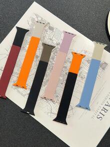 1条荔枝纹硅胶磁吸表带，兼容Apple Watch10/9/8/7/6/SE/5/4/3/2/1/Ultra2（49mm、46mm、45mm、41mm、44mm、40mm、42mm、38mm）