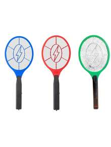 Raqueta Eléctrica Recargable Mata Moscas Y Mosquitos - Multicolor - Ver 4