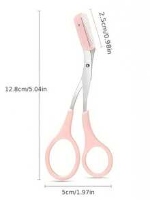 1 Set Recortador de cejas/Recortador de cejas en forma de media luna, Cuchillas, Navaja de cejas para principiantes, Kit unisex