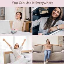 Portable Automatic Heating Pad ForMenstrual Cramps Relief, Adjustable Belt Belly Heatpad Wrap With Massage & Heat Therapy,CordlessComfort For Daily Use, Ldeal Gift Heavy Duty Weightlifting Wrist Straps Waist Trimmer Trainer Belt BackSupport Women's - 粉色 - 查看 11