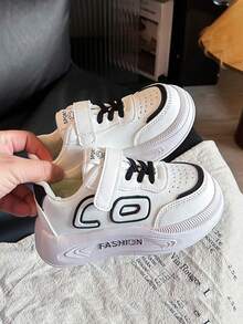 一双男女通用时尚休闲运动鞋，适合2-18岁儿童，四季皆宜，魔术贴搭扣设计，方便穿脱，柔软舒适，适合学步，防滑，也适合秋冬季户外跑步和徒步。 - 黑色 - 查看 7