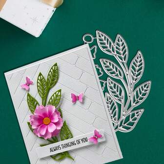 Creative Leaves And Flowers Metal Cutting Dies, DIY Scrapbooking Album And Embossing Stencil, Greeting Card Making Tool, Card Paper Cutting Crafts ,Gift Card Making Template Die Cuts.