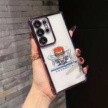 Funda de teléfono de dibujos animados con VP, adecuada para S25, S24, S23, S21 FE Ultra Plus, ofrece panel trasero suave y transparente con características anti-caída tanto para 4G como para 5G. - Colores mixtos - Ver 2