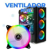 Ventilador para CPU con sistema silencioso de enfriamiento y Luz RGB - Negro - Ver 2