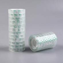 6/12/24/36 Rolls Clear Adhesive Tape - Premium Clear Gift Wrapping Tape, High Quality Transparent Tape, Suitable For Gift Packaging, Crafts, Shipping, As Well As Home, School And Office Use. - Clear - View 1