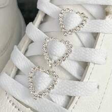 6pcs Heart-Shaped Rhinestone Shoe Clips, Shiny DIY Crystal Shoe Charms, Suitable For Boots, Sneakers, Canvas Shoes And Skate Shoes, Sturdy Clip-On Decorations, Fashion DIY Accessories, No Tools Required For Installation, Shoe Embellishment, Ideal For Accessory Collectors, Metal Clips, Shoe Decorations, Battery-Free, Shoe, Spring Summer Picks, Brides Maid Gifts, Room, Bedroom Decor, Beach, Travel, For Men, For Women, Vacation, Women's Day, Travel Essentials, Wedding Favors, Y2k, Bedroom, Car Accessories Women, Kitchen Decor,Cute Stuff - Multicolor - View 8