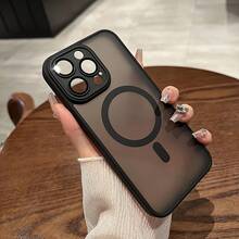 Funda Magnética para Teléfono Compatible con iPhone 17 Air/16/15/14/13/12 Pro/Promax/Plus, Diseño de Orificio Preciso + Experiencia de Material con Sensación de Piel + Bobina Magnética, Excelente Sensación al Tacto - Negro - Ver 6
