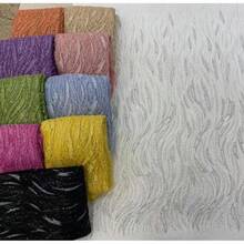 2026 High Quality African Sheer Lace Fabric, Nigerian French Sequin Mesh Fabric, Sewing Embroidered Beaded Lace Sheer Mesh Dress Fabric - Multicolor - View 3