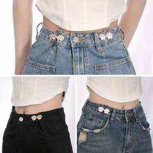 Adjustable Cat Claw Waist Cincher, No Sewing Or Tools Needed, Waist Button Clip Fastener For Jeans, Skirts, Tightens Waistline, Reusable Detachable Silver-Tone Buckle Brooch, Durable Fashion Waist Clip Accessory For Women, Men, Students, Teens, College Girls, Young Professionals