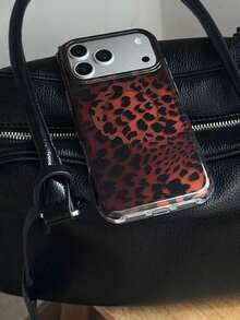 Fashionable High-End Black Brown Leopard Print Amber Tortoiseshell Magnetic 17 Case Compatible With Iphone 17/17 Pro/17 Pro Max, 16 Half-Wrapped 14 New Protective Cover 13 Women, Autumn/Winter - Brown - View 11