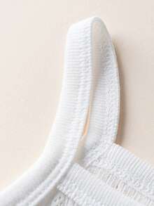 4件套女婴透气网眼连体衣吊带 - 白色 - 查看 6