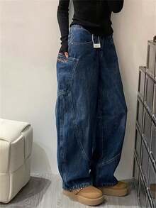Women Pants - Màu xanh lam - Xem 8